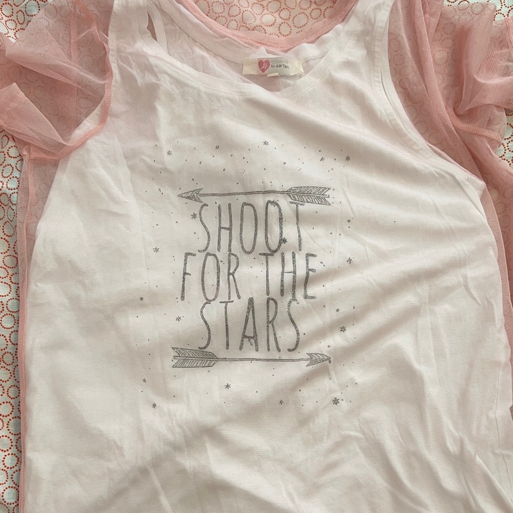 Charming Pink 'Shoot for the Stars' Kids Tee